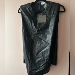 Lelis Collection Faux leather Black Top